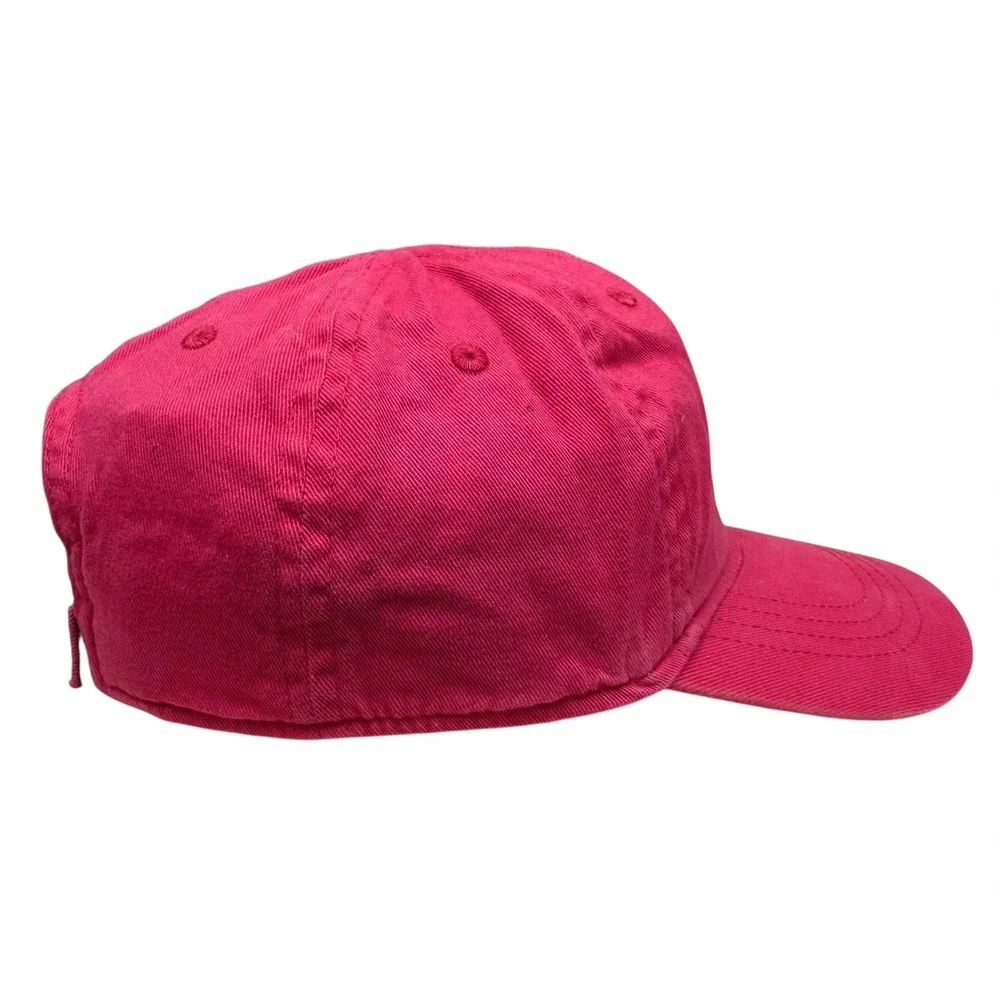 Nike Hot Pink Baseball Cap Hat Adjustable Strapback Black Swoosh Sz Toddler